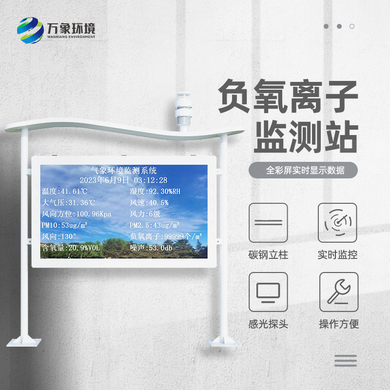 大氣負(fù)氧離子自動(dòng)監(jiān)測(cè)站對(duì)景區(qū)公園天然氧吧的打造有什么幫助？